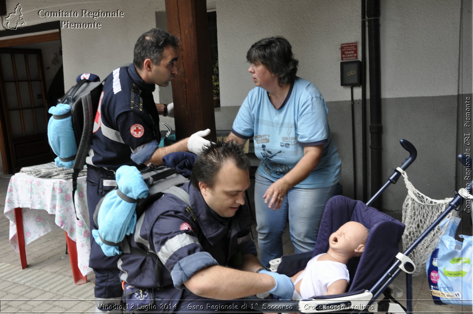 Vinadio 12 Luglio 2014 - Gara Regionale di 1 Soccorso - Croce Rossa Italiana- Comitato Regionale del Piemonte