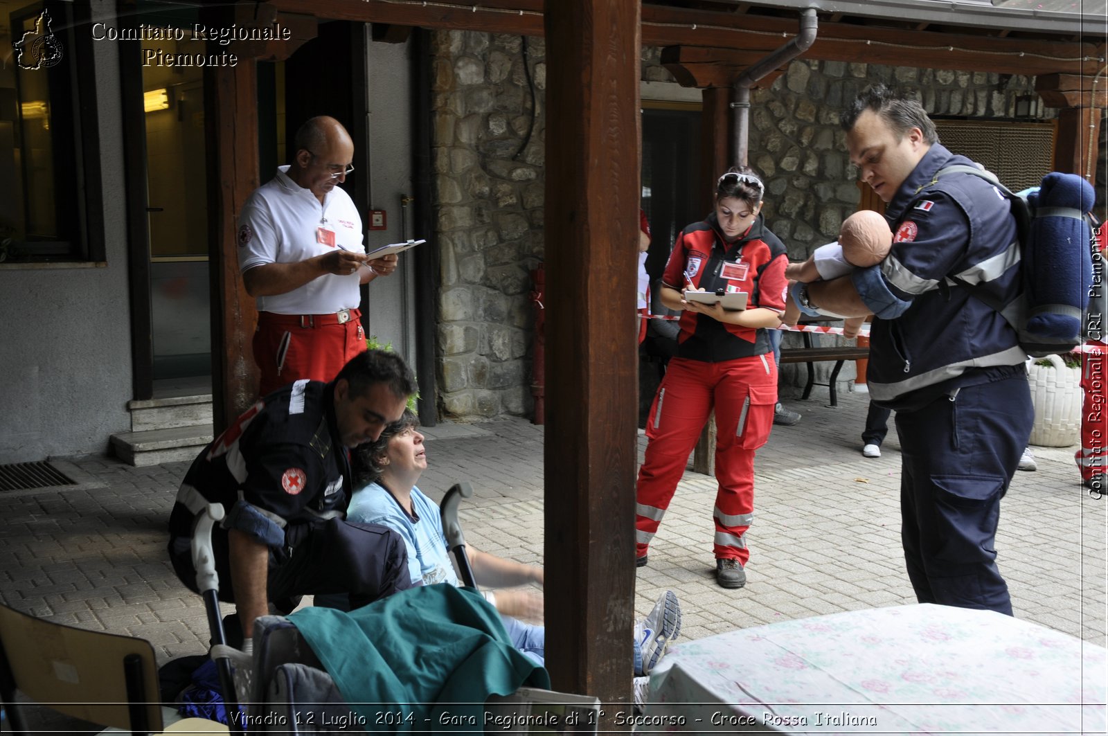 Vinadio 12 Luglio 2014 - Gara Regionale di 1 Soccorso - Croce Rossa Italiana- Comitato Regionale del Piemonte