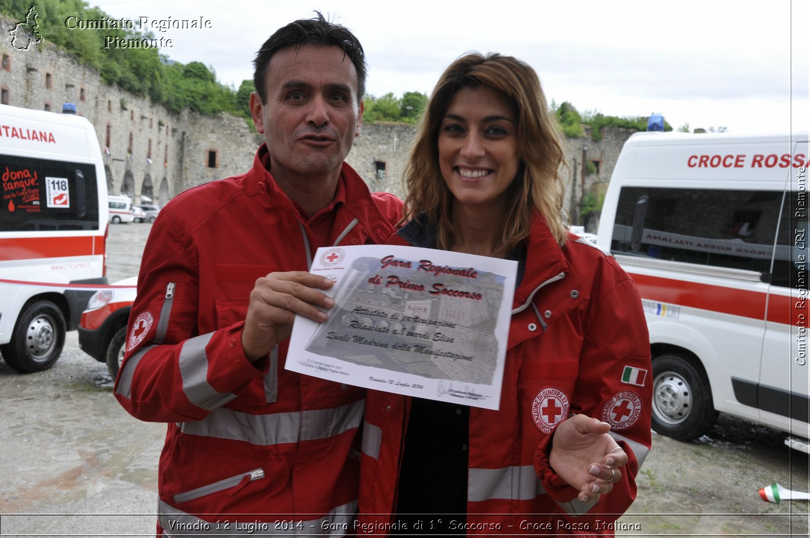 Vinadio 12 Luglio 2014 - Gara Regionale di 1 Soccorso - Croce Rossa Italiana- Comitato Regionale del Piemonte