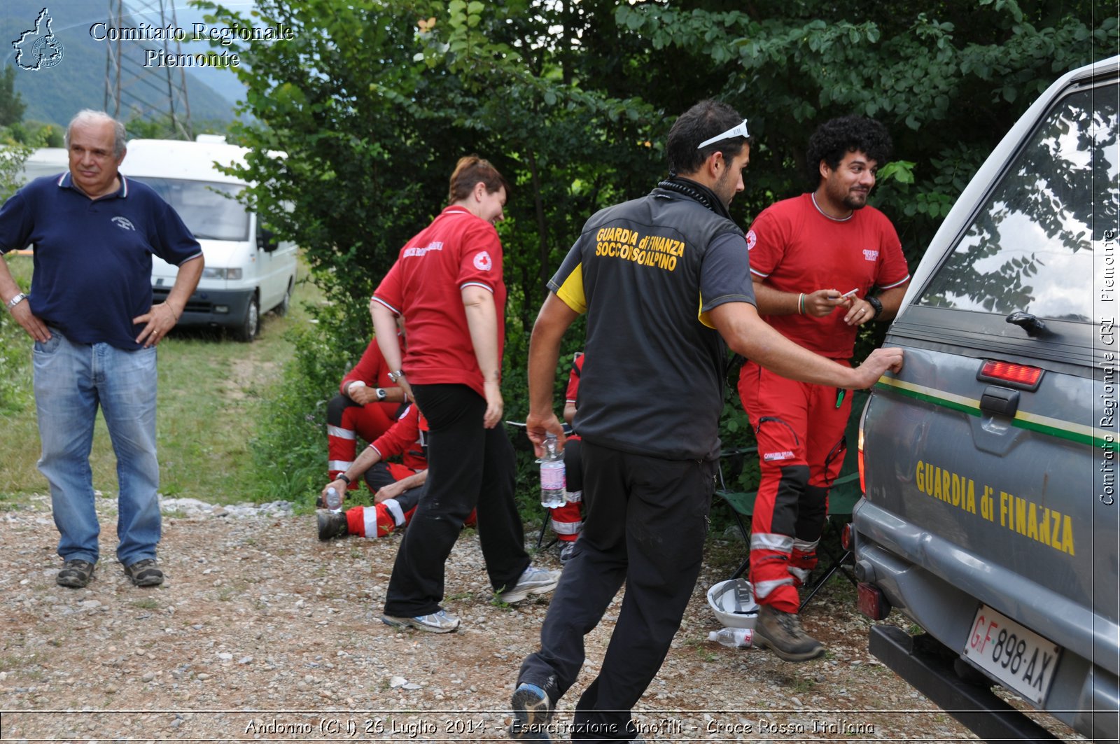 Andonno (Cn) 26 Luglio 2014 - Esercitazione Cinofili - Croce Rossa Italiana- Comitato Regionale del Piemonte