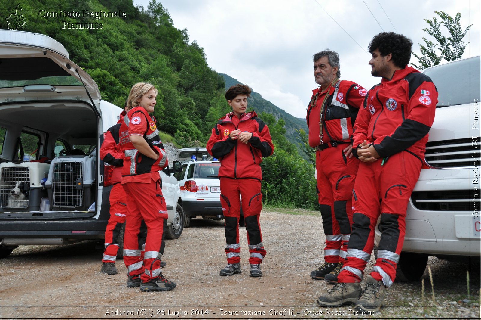 Andonno (Cn) 26 Luglio 2014 - Esercitazione Cinofili - Croce Rossa Italiana- Comitato Regionale del Piemonte