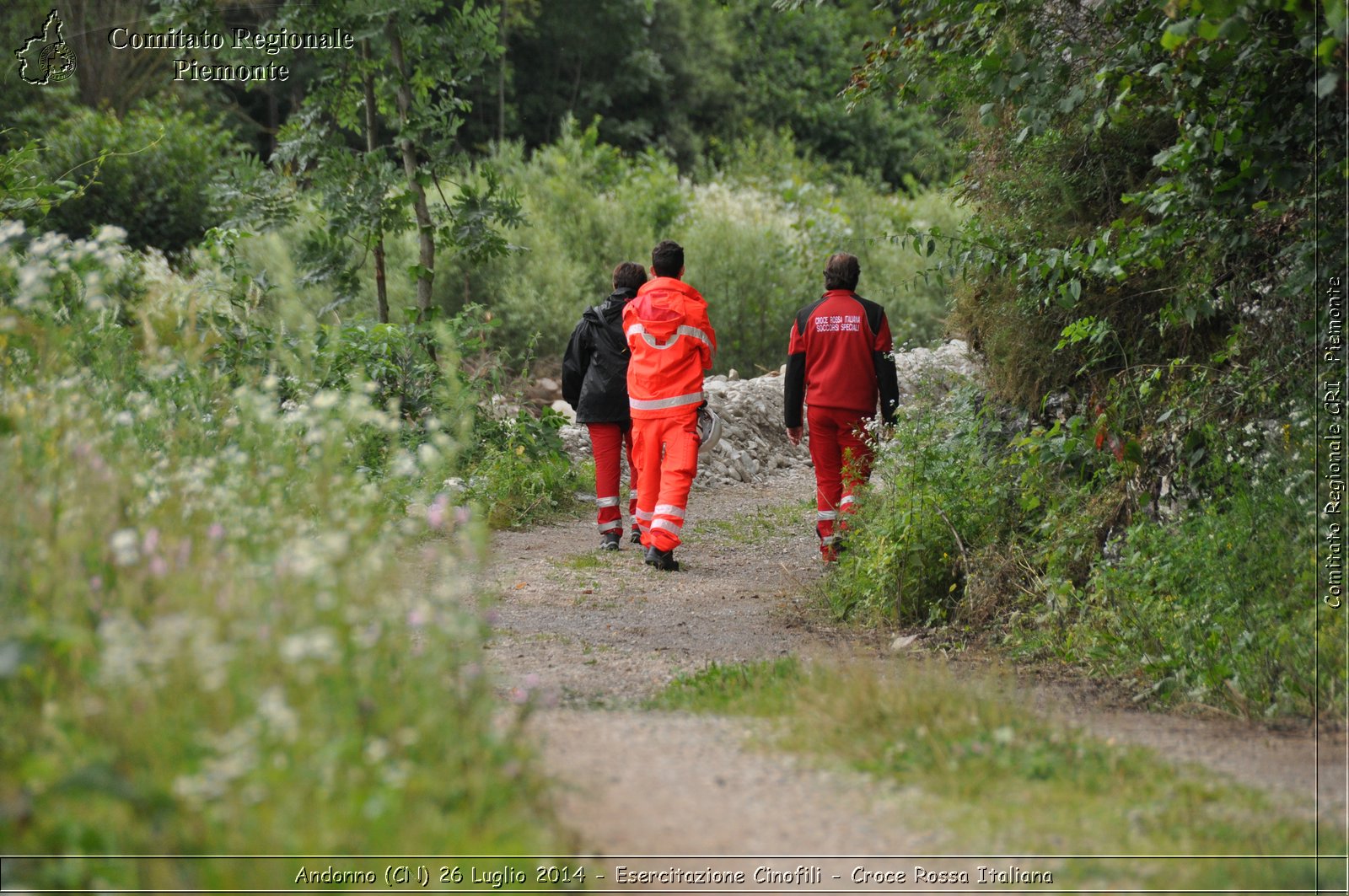 Andonno (Cn) 26 Luglio 2014 - Esercitazione Cinofili - Croce Rossa Italiana- Comitato Regionale del Piemonte