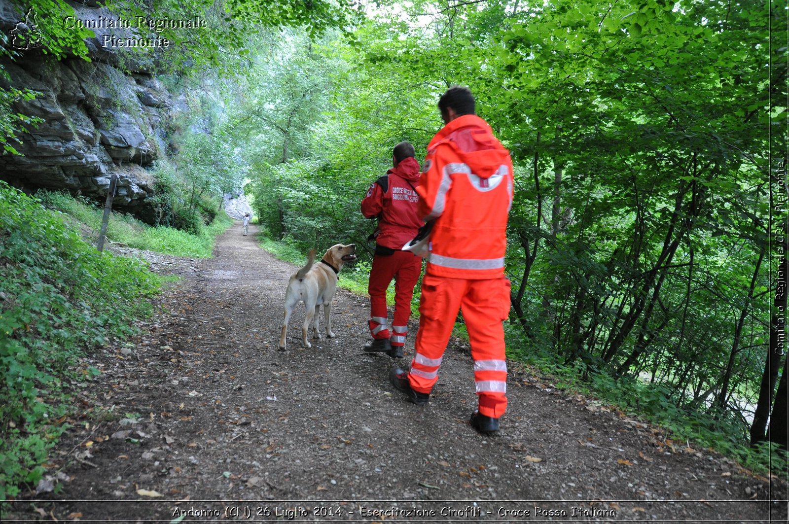 Andonno (Cn) 26 Luglio 2014 - Esercitazione Cinofili - Croce Rossa Italiana- Comitato Regionale del Piemonte