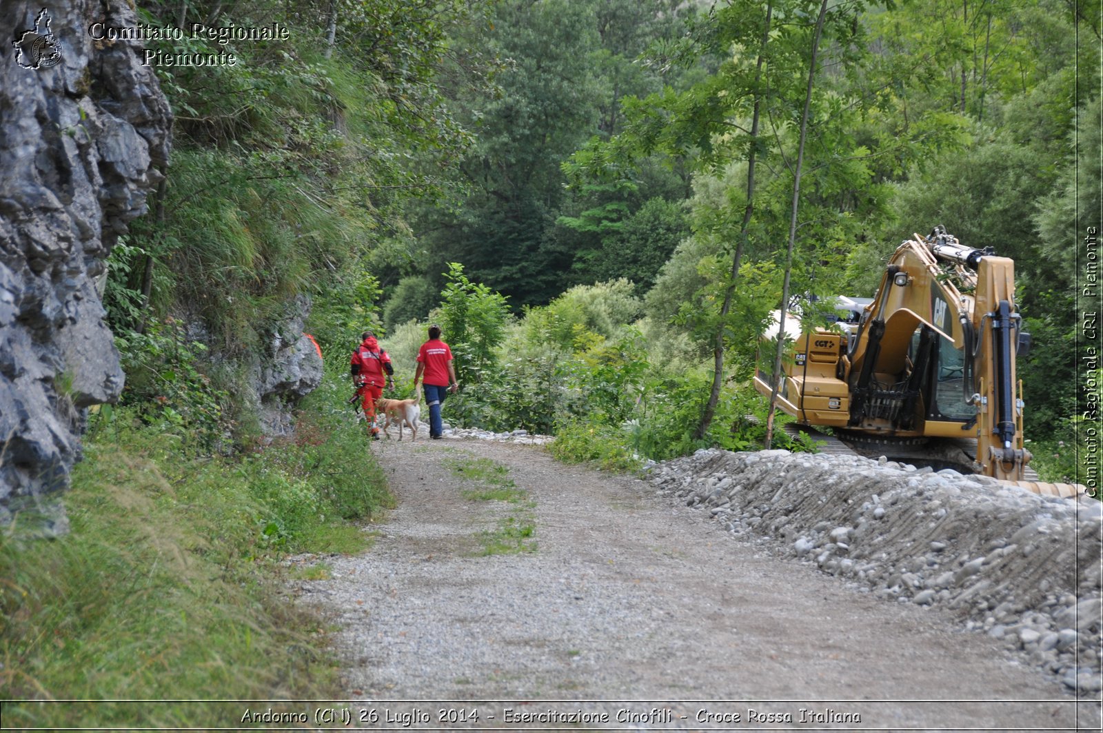 Andonno (Cn) 26 Luglio 2014 - Esercitazione Cinofili - Croce Rossa Italiana- Comitato Regionale del Piemonte