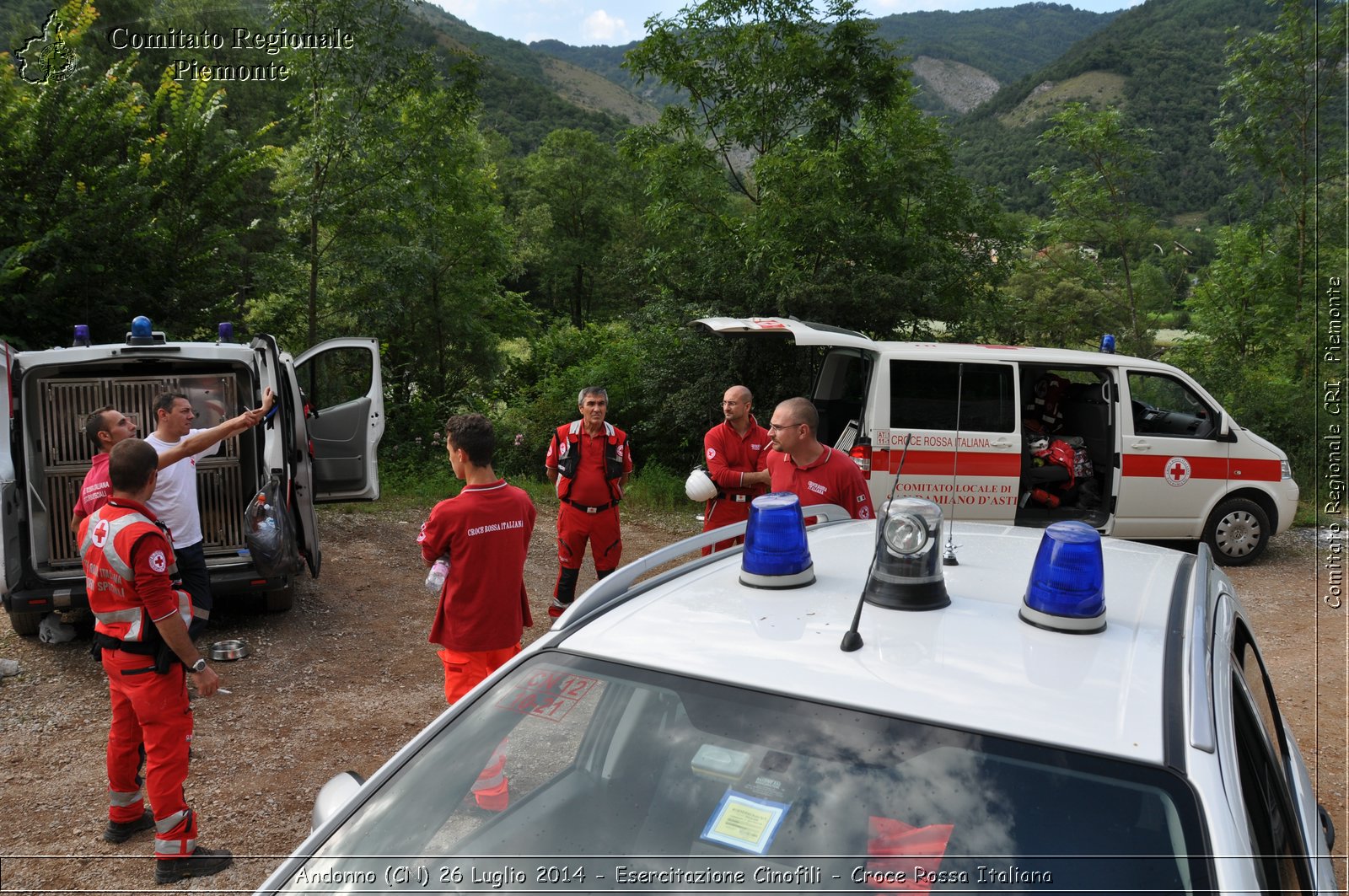 Andonno (Cn) 26 Luglio 2014 - Esercitazione Cinofili - Croce Rossa Italiana- Comitato Regionale del Piemonte