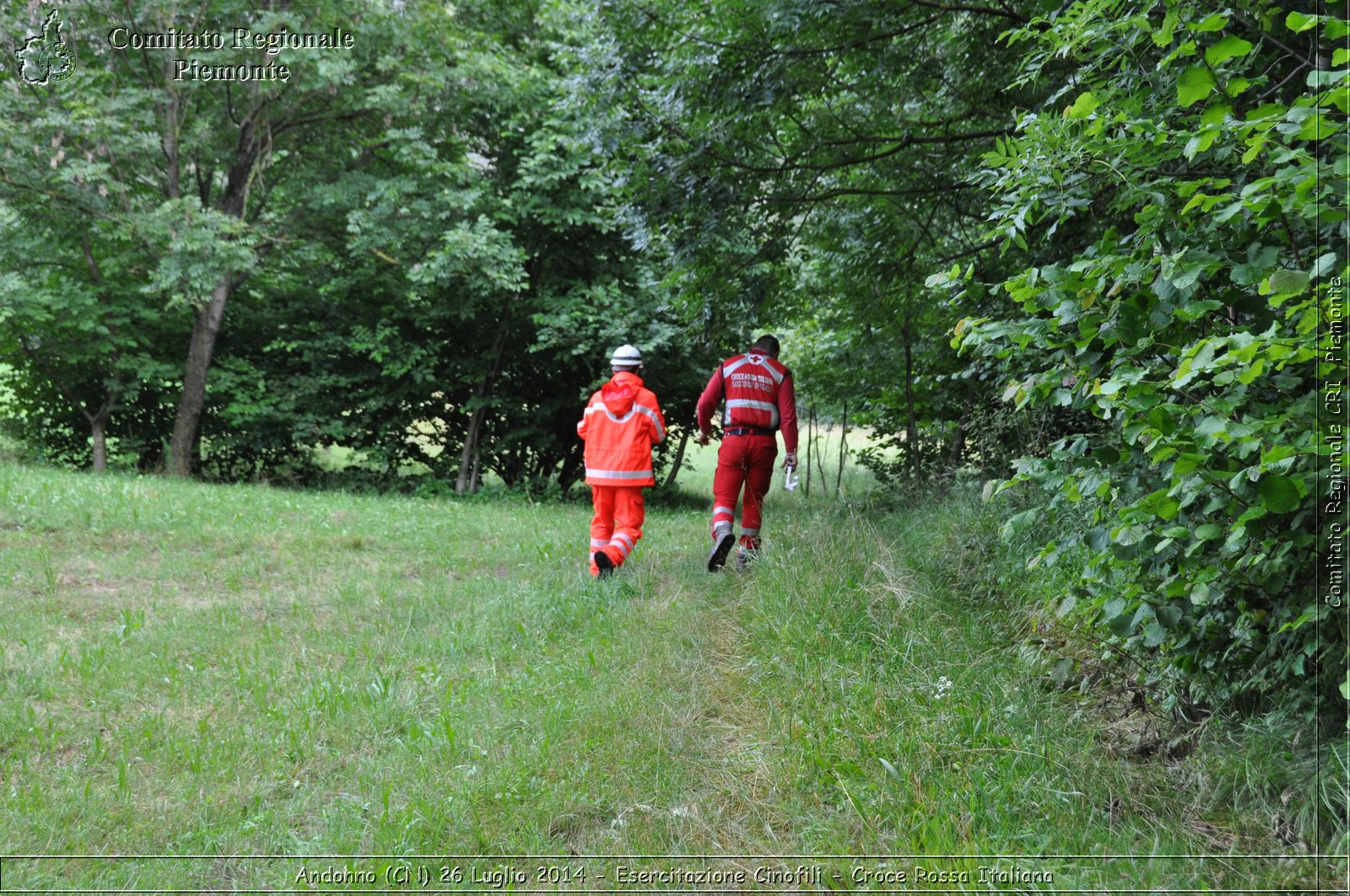 Andonno (Cn) 26 Luglio 2014 - Esercitazione Cinofili - Croce Rossa Italiana- Comitato Regionale del Piemonte