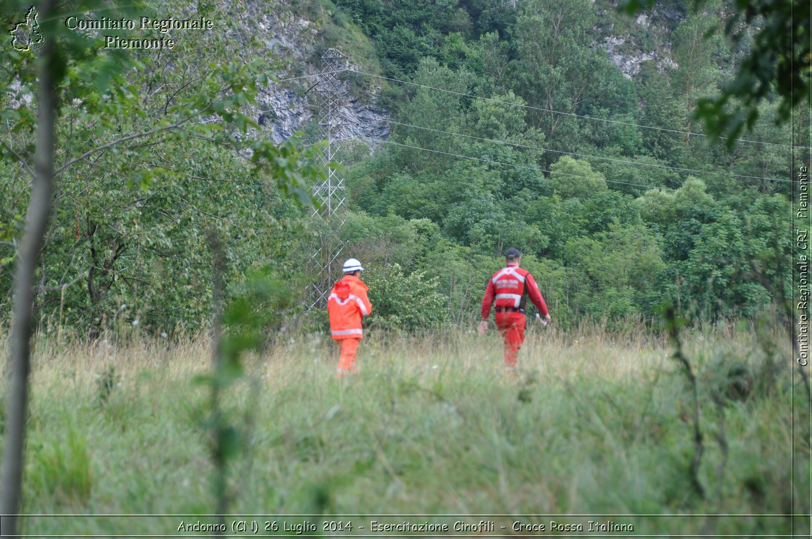 Andonno (Cn) 26 Luglio 2014 - Esercitazione Cinofili - Croce Rossa Italiana- Comitato Regionale del Piemonte