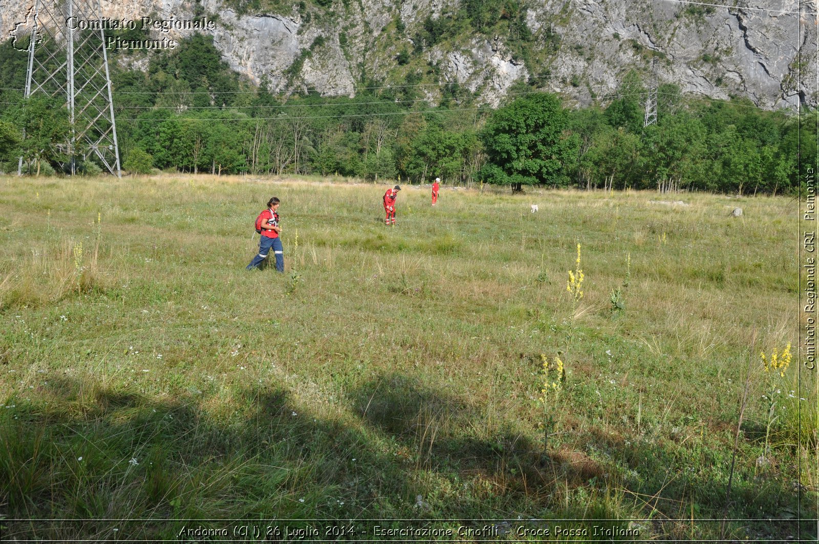 Andonno (Cn) 26 Luglio 2014 - Esercitazione Cinofili - Croce Rossa Italiana- Comitato Regionale del Piemonte