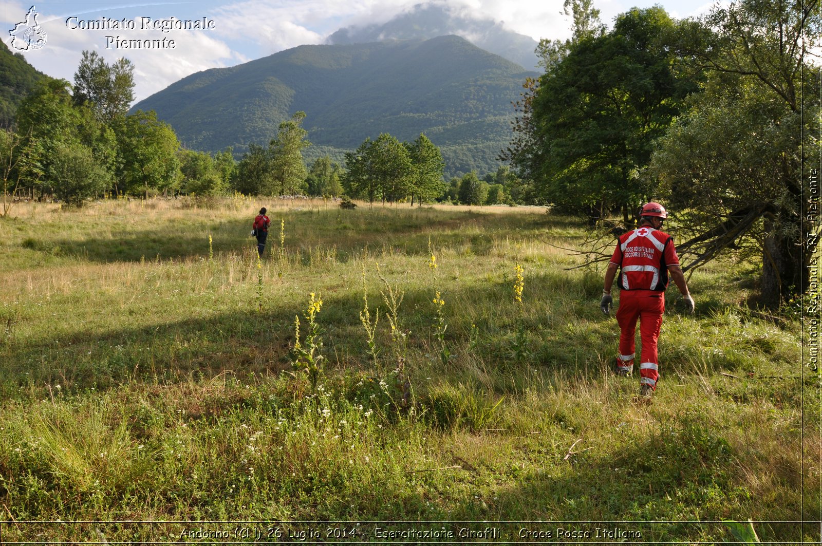 Andonno (Cn) 26 Luglio 2014 - Esercitazione Cinofili - Croce Rossa Italiana- Comitato Regionale del Piemonte