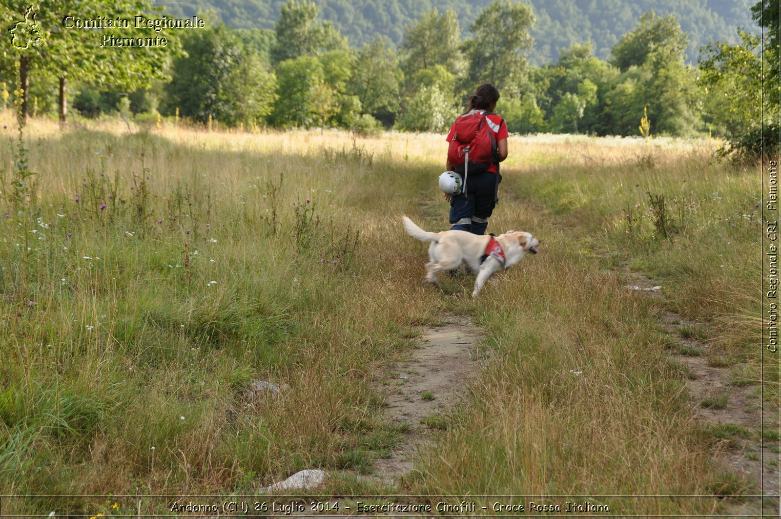 Andonno (Cn) 26 Luglio 2014 - Esercitazione Cinofili - Croce Rossa Italiana- Comitato Regionale del Piemonte