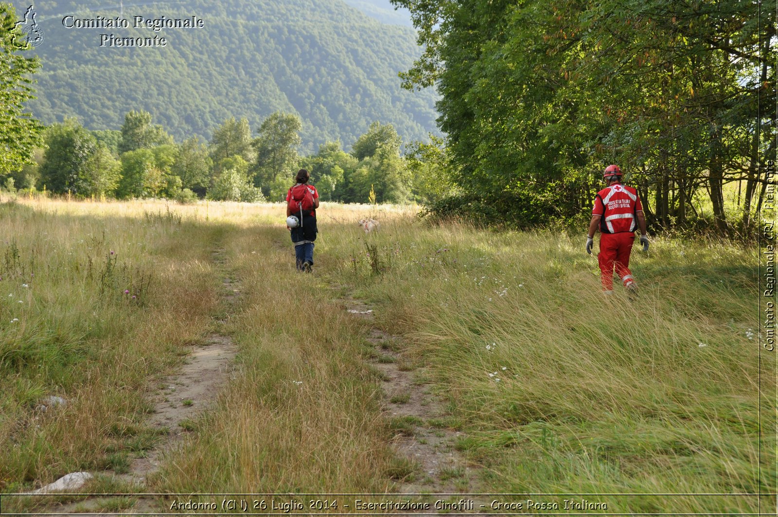 Andonno (Cn) 26 Luglio 2014 - Esercitazione Cinofili - Croce Rossa Italiana- Comitato Regionale del Piemonte