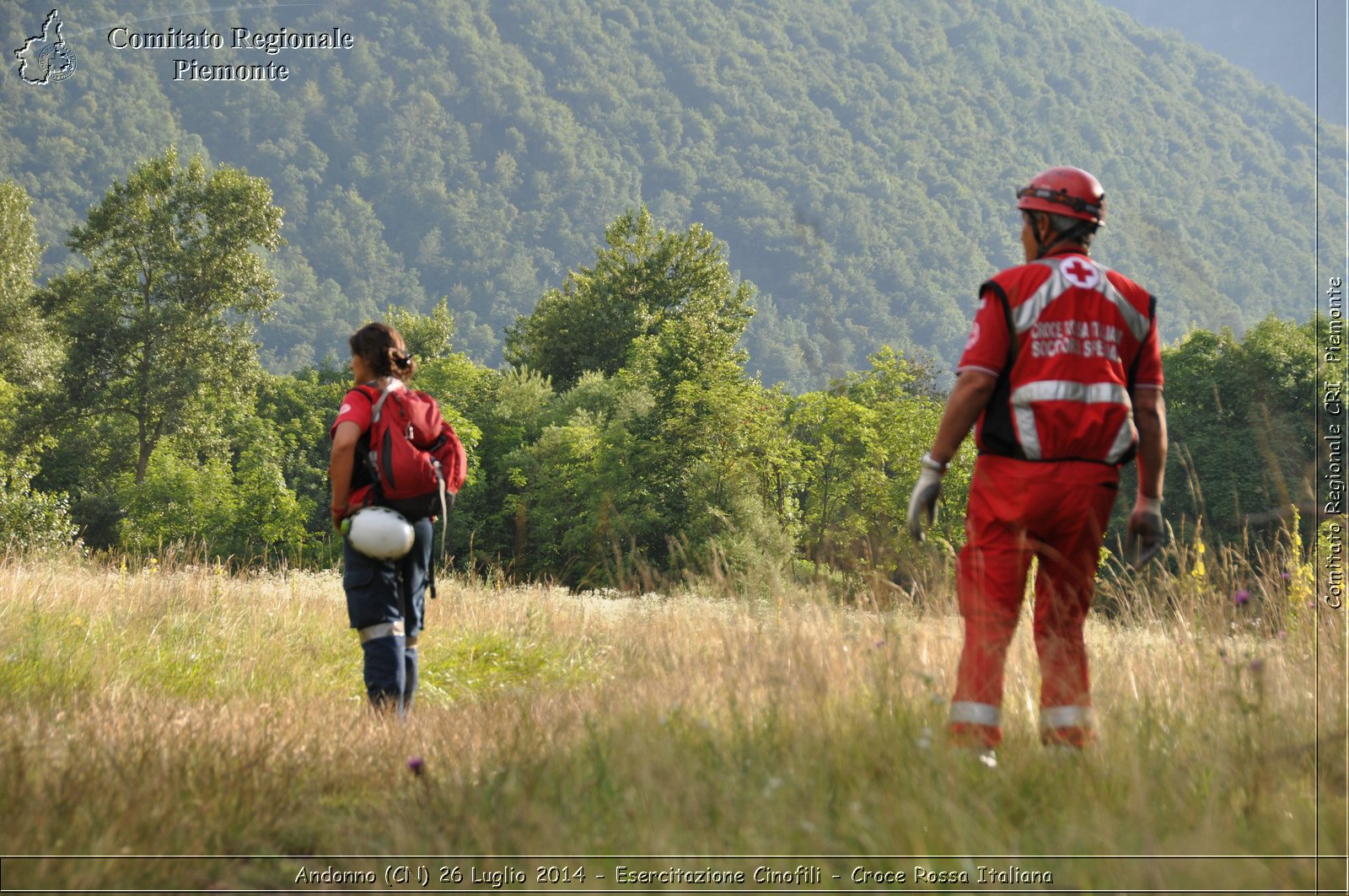 Andonno (Cn) 26 Luglio 2014 - Esercitazione Cinofili - Croce Rossa Italiana- Comitato Regionale del Piemonte