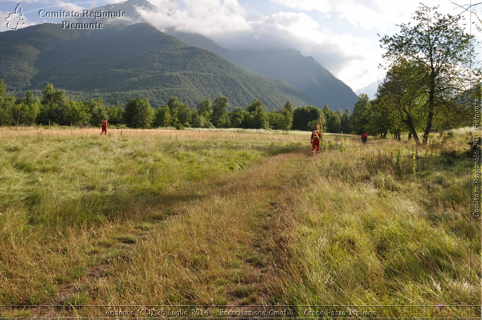 Andonno (Cn) 26 Luglio 2014 - Esercitazione Cinofili - Croce Rossa Italiana- Comitato Regionale del Piemonte