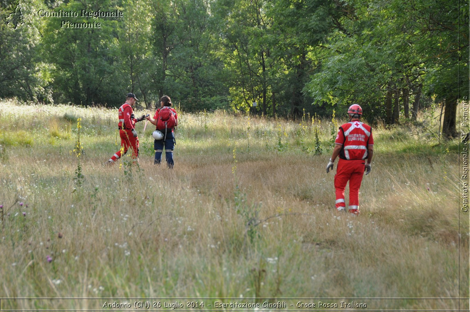 Andonno (Cn) 26 Luglio 2014 - Esercitazione Cinofili - Croce Rossa Italiana- Comitato Regionale del Piemonte