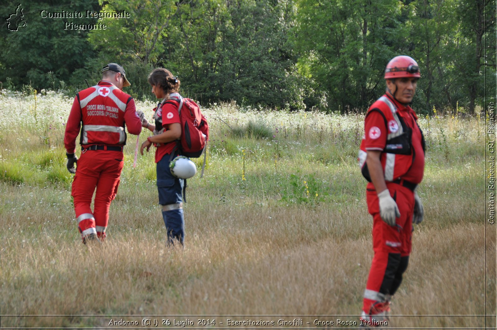 Andonno (Cn) 26 Luglio 2014 - Esercitazione Cinofili - Croce Rossa Italiana- Comitato Regionale del Piemonte