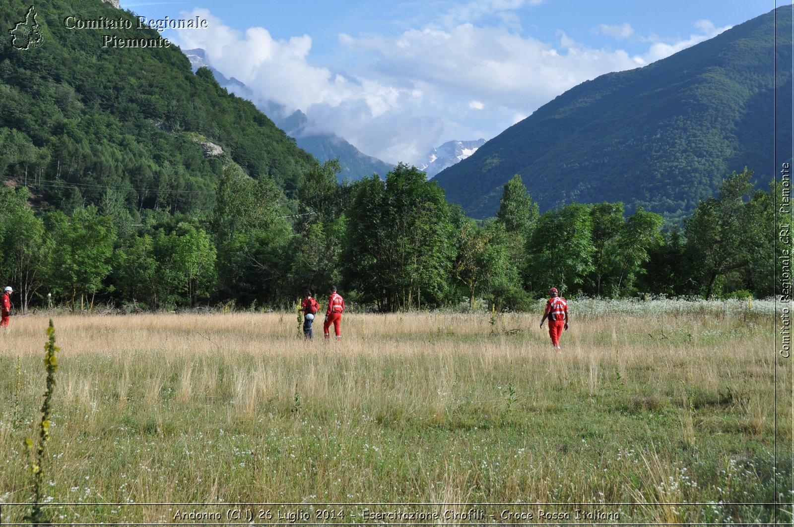 Andonno (Cn) 26 Luglio 2014 - Esercitazione Cinofili - Croce Rossa Italiana- Comitato Regionale del Piemonte