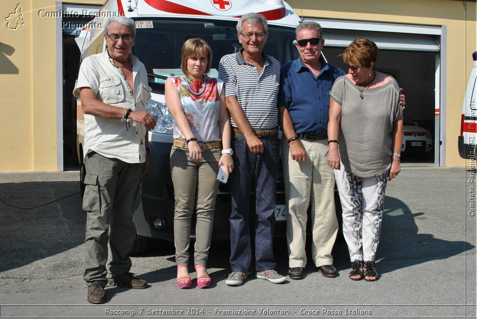 Racconigi 7 Settembre 2014 - Premiazione Volontari - Croce Rossa Italiana- Comitato Regionale del Piemonte