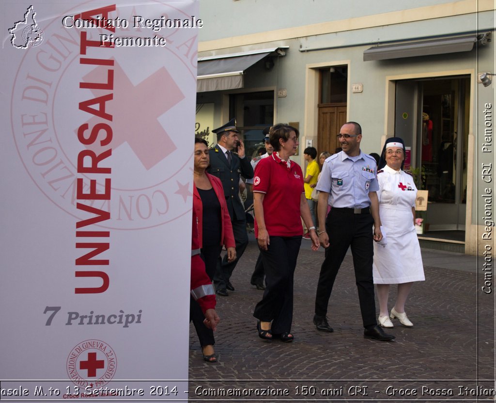 Casale M.to 13 Settembre 2014 - Commemorazione 150 anni CRI - Croce Rossa Italiana- Comitato Regionale del Piemonte