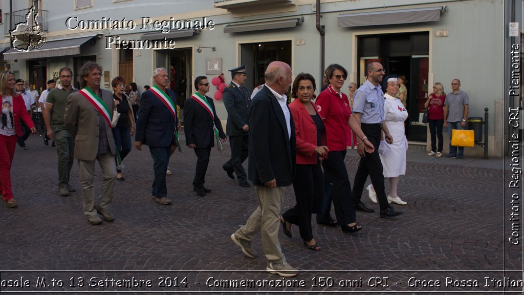 Casale M.to 13 Settembre 2014 - Commemorazione 150 anni CRI - Croce Rossa Italiana- Comitato Regionale del Piemonte