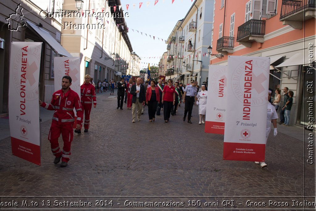 Casale M.to 13 Settembre 2014 - Commemorazione 150 anni CRI - Croce Rossa Italiana- Comitato Regionale del Piemonte