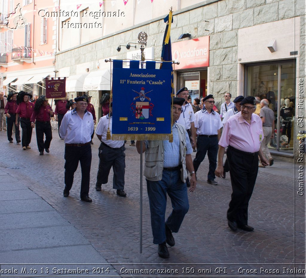 Casale M.to 13 Settembre 2014 - Commemorazione 150 anni CRI - Croce Rossa Italiana- Comitato Regionale del Piemonte