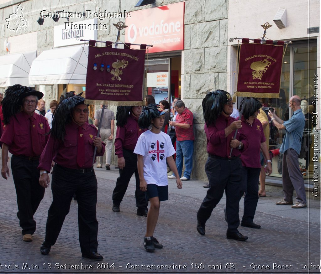 Casale M.to 13 Settembre 2014 - Commemorazione 150 anni CRI - Croce Rossa Italiana- Comitato Regionale del Piemonte