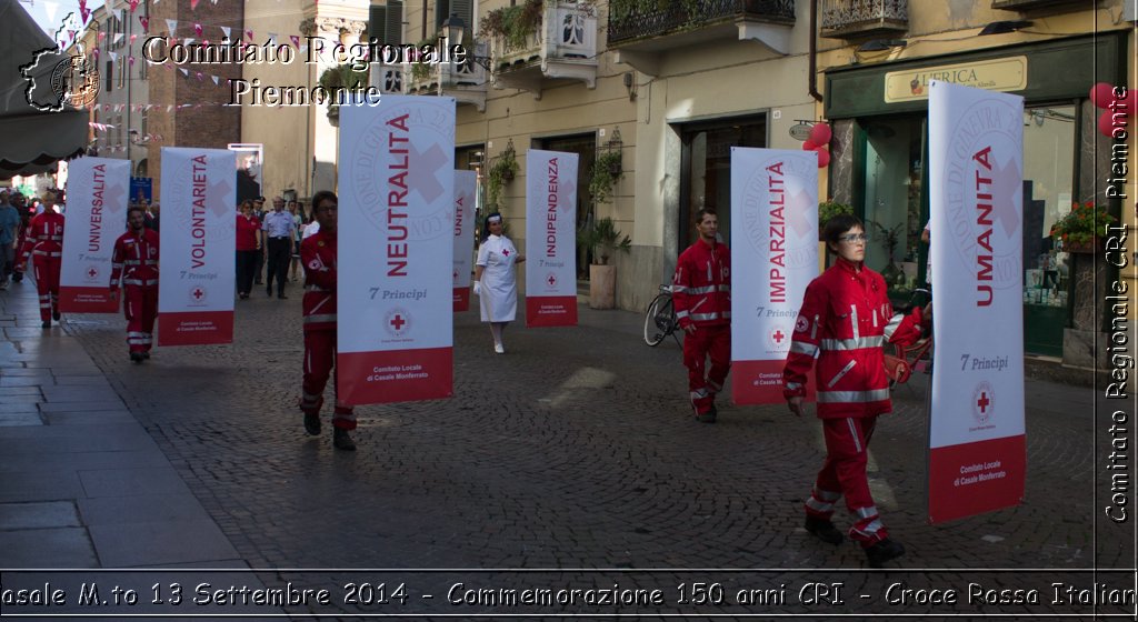 Casale M.to 13 Settembre 2014 - Commemorazione 150 anni CRI - Croce Rossa Italiana- Comitato Regionale del Piemonte