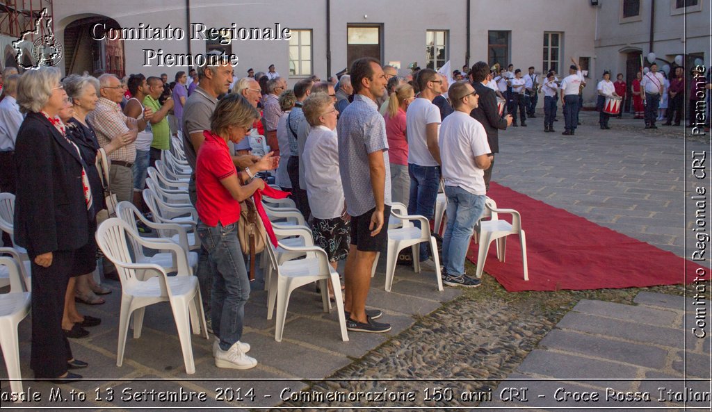 Casale M.to 13 Settembre 2014 - Commemorazione 150 anni CRI - Croce Rossa Italiana- Comitato Regionale del Piemonte