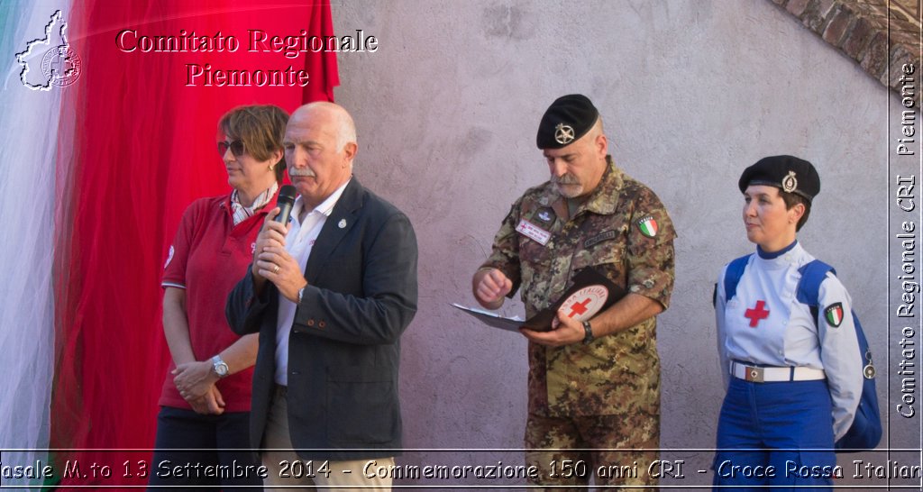 Casale M.to 13 Settembre 2014 - Commemorazione 150 anni CRI - Croce Rossa Italiana- Comitato Regionale del Piemonte