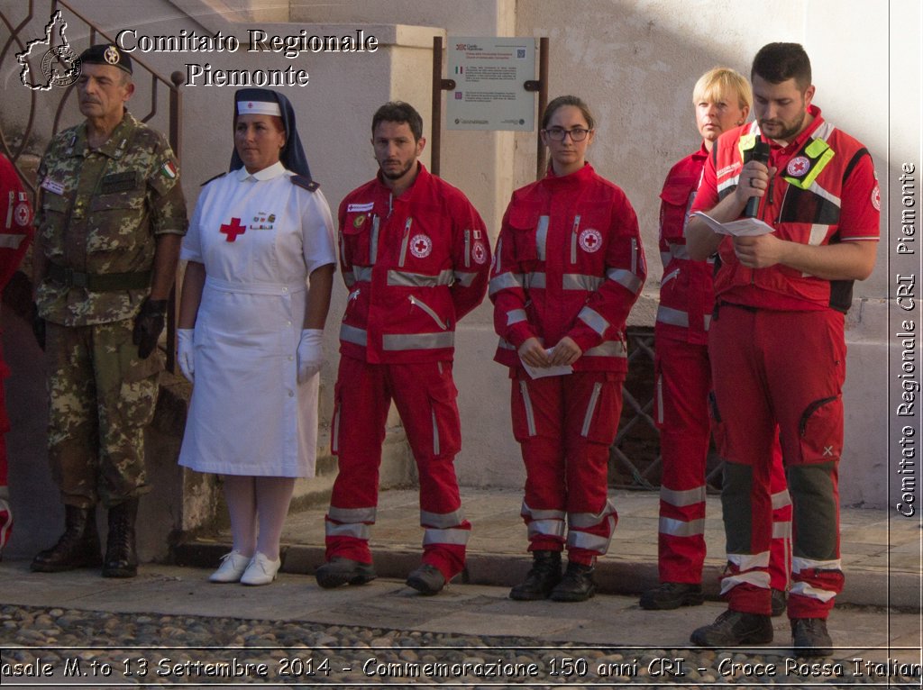 Casale M.to 13 Settembre 2014 - Commemorazione 150 anni CRI - Croce Rossa Italiana- Comitato Regionale del Piemonte