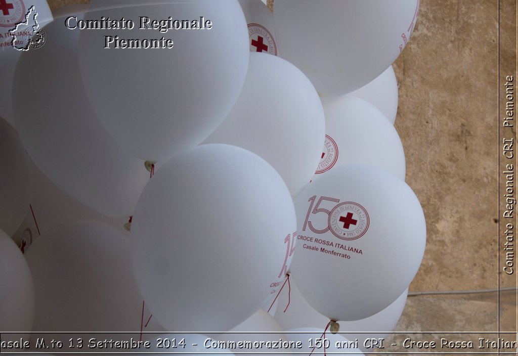 Casale M.to 13 Settembre 2014 - Commemorazione 150 anni CRI - Croce Rossa Italiana- Comitato Regionale del Piemonte