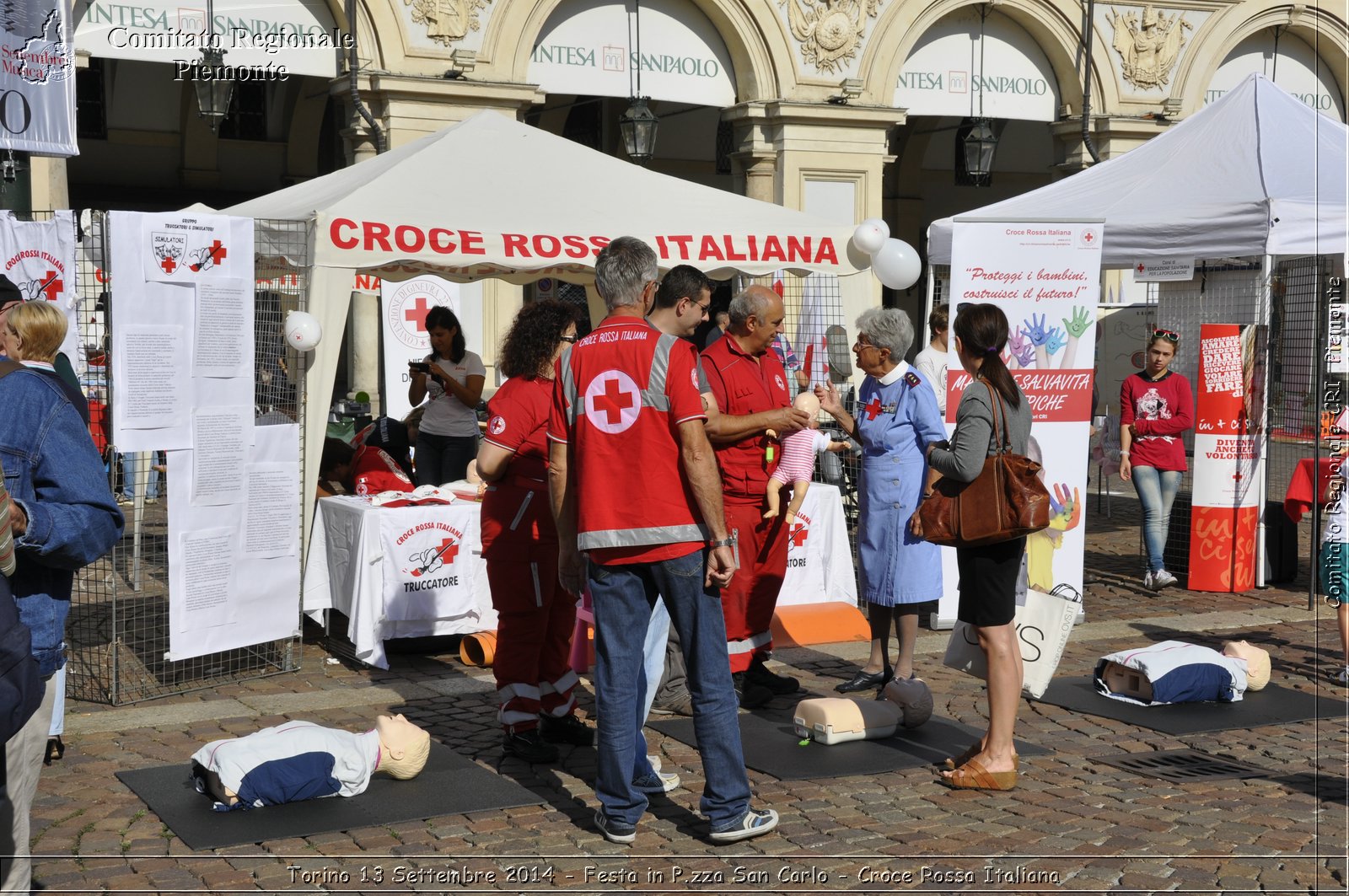 Torino 13 Settembre 2014 - Festa in P.zza San Carlo - Croce Rossa Italiana- Comitato Regionale del Piemonte