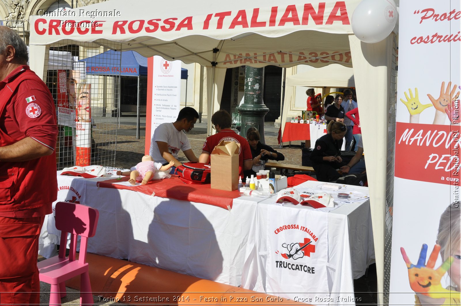 Torino 13 Settembre 2014 - Festa in P.zza San Carlo - Croce Rossa Italiana- Comitato Regionale del Piemonte