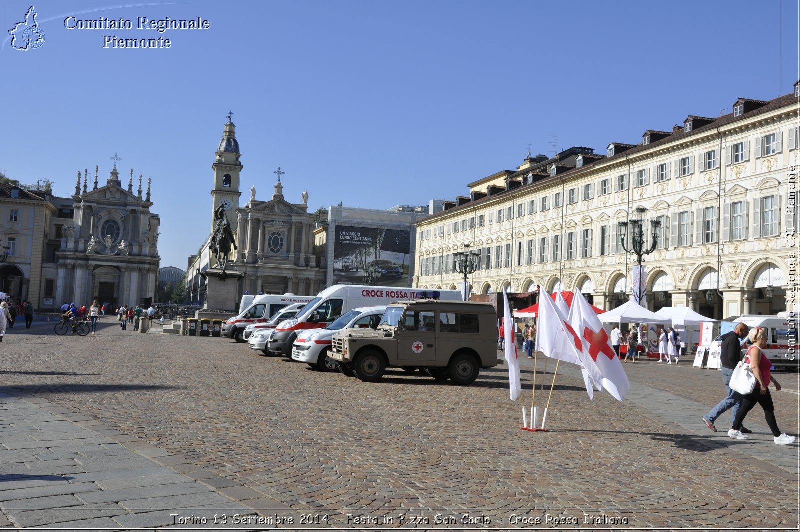 Torino 13 Settembre 2014 - Festa in P.zza San Carlo - Croce Rossa Italiana- Comitato Regionale del Piemonte