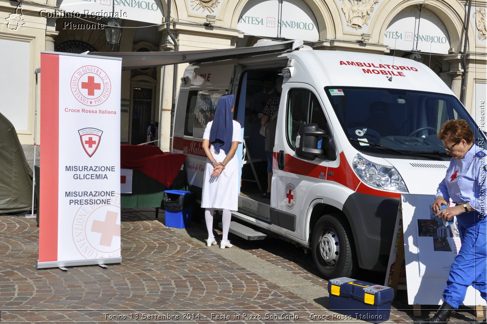 Torino 13 Settembre 2014 - Festa in P.zza San Carlo - Croce Rossa Italiana- Comitato Regionale del Piemonte