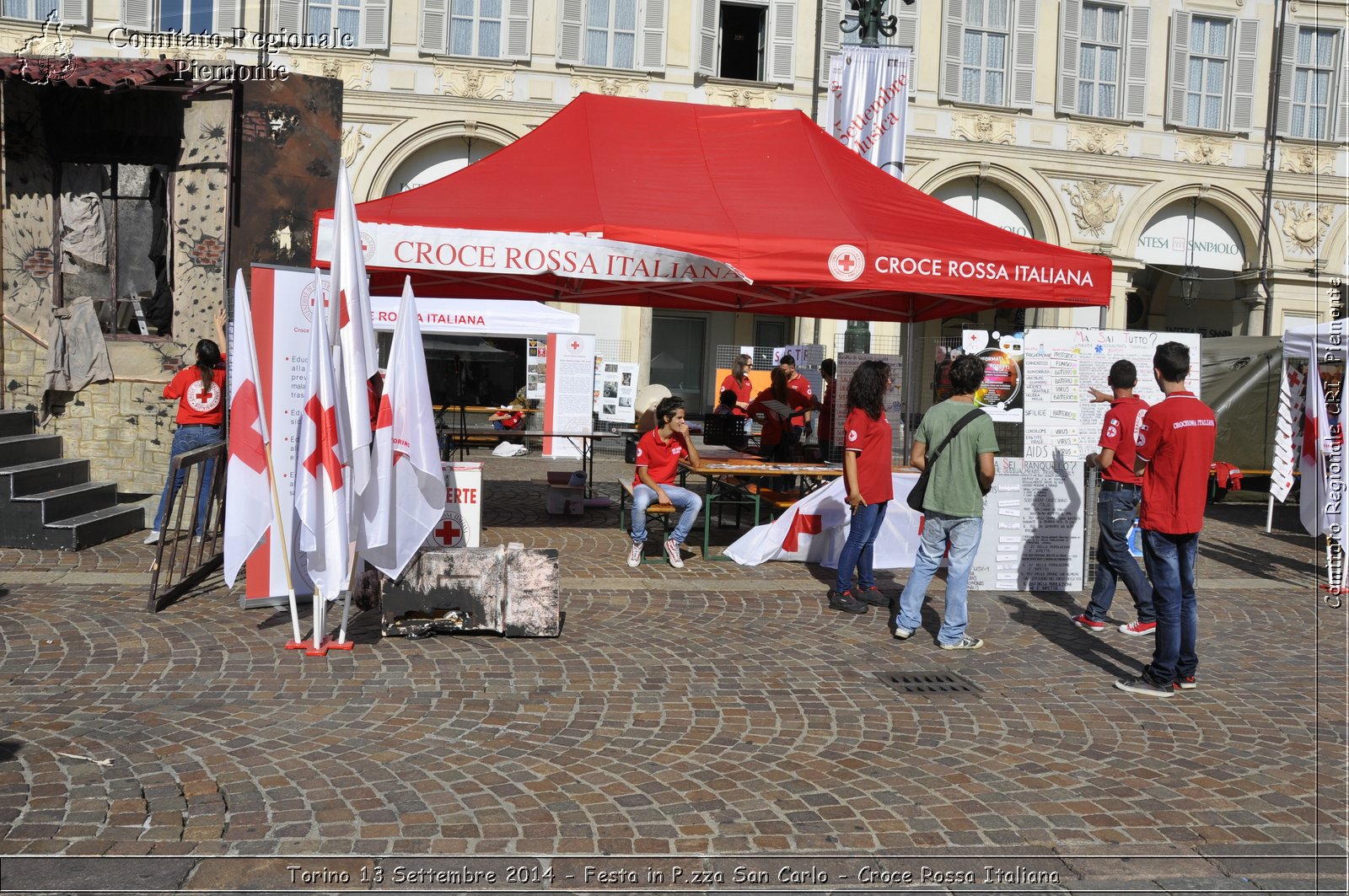 Torino 13 Settembre 2014 - Festa in P.zza San Carlo - Croce Rossa Italiana- Comitato Regionale del Piemonte