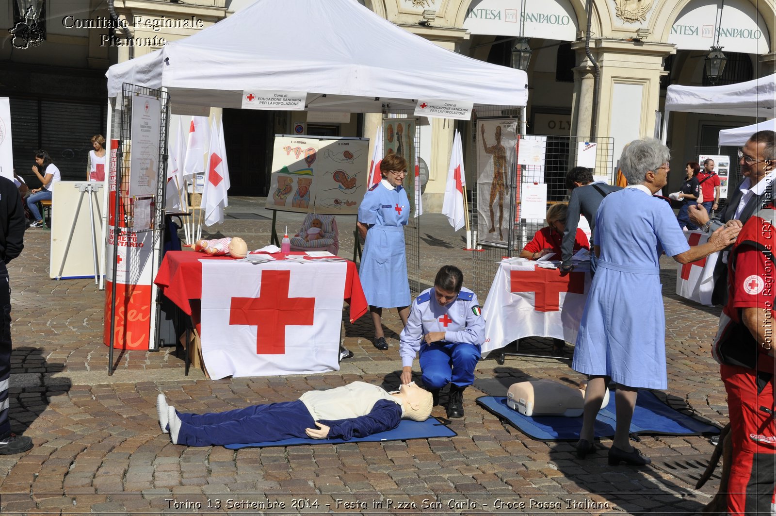 Torino 13 Settembre 2014 - Festa in P.zza San Carlo - Croce Rossa Italiana- Comitato Regionale del Piemonte