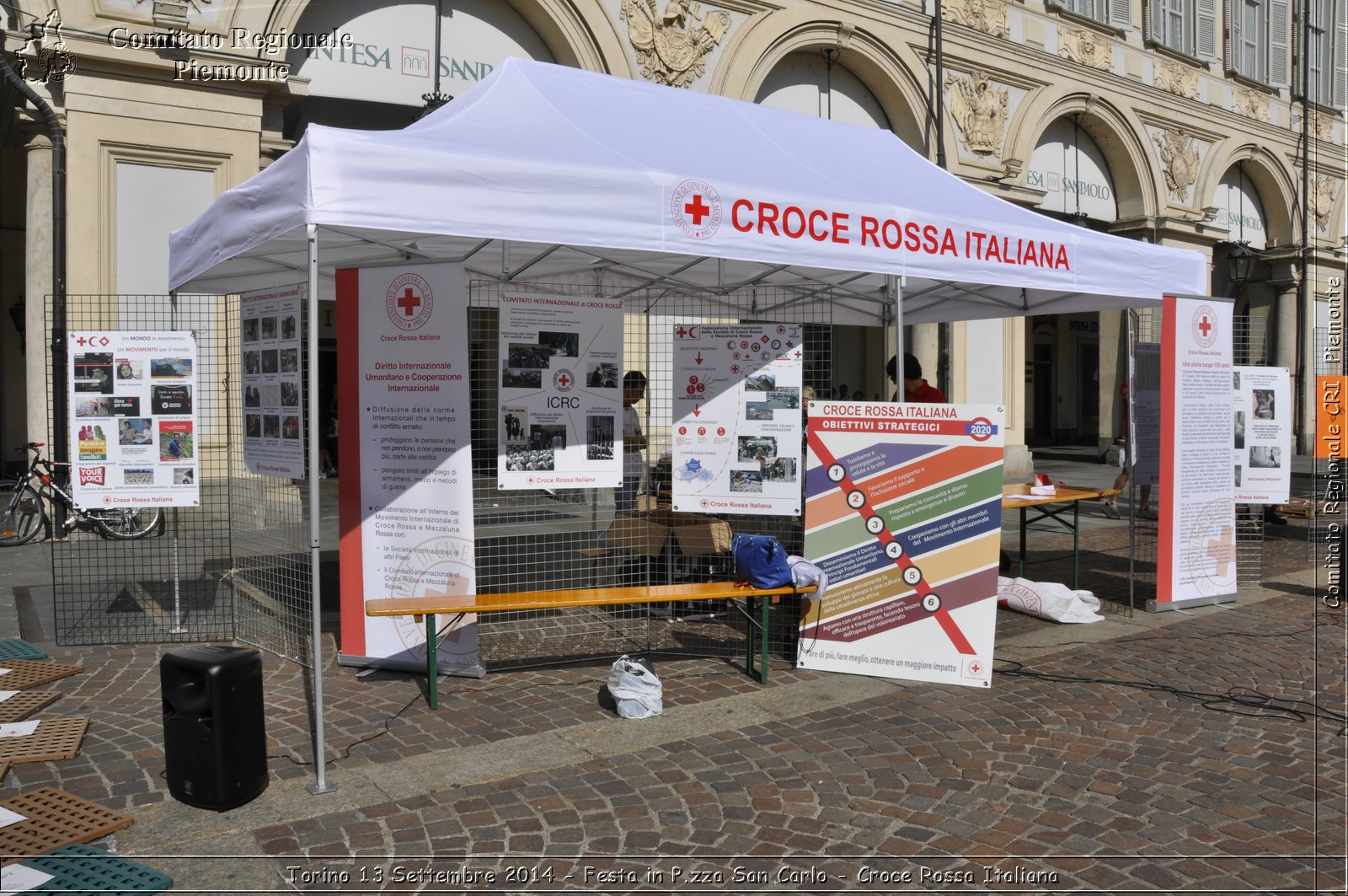 Torino 13 Settembre 2014 - Festa in P.zza San Carlo - Croce Rossa Italiana- Comitato Regionale del Piemonte