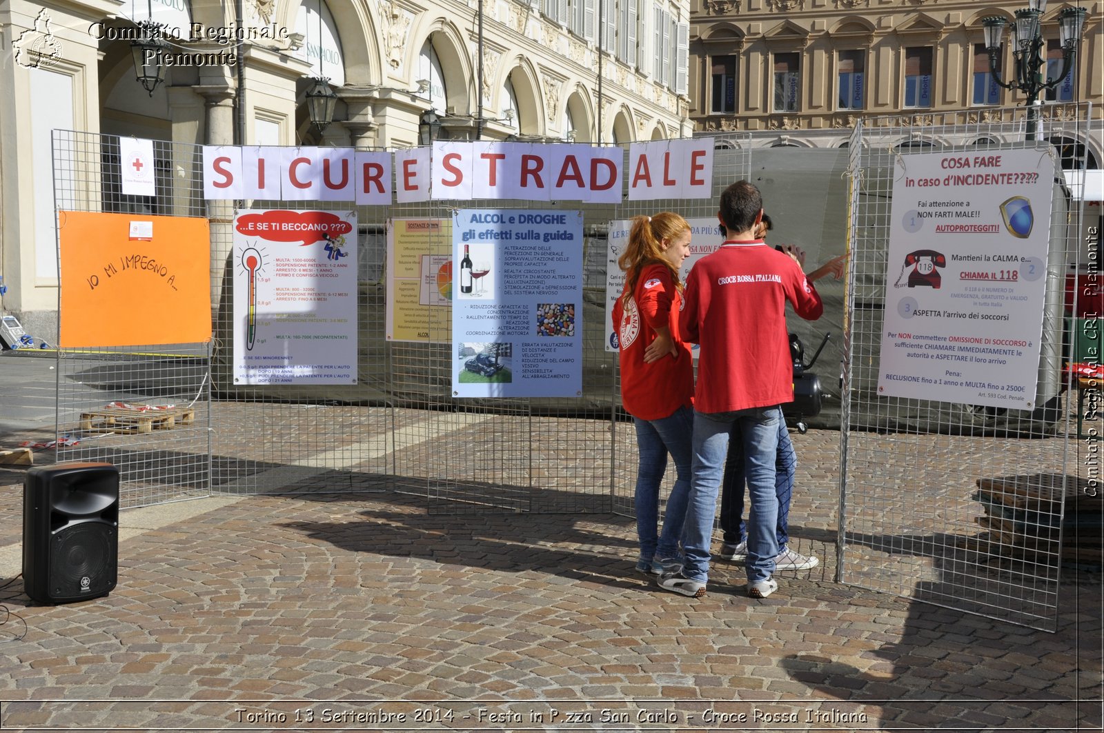 Torino 13 Settembre 2014 - Festa in P.zza San Carlo - Croce Rossa Italiana- Comitato Regionale del Piemonte