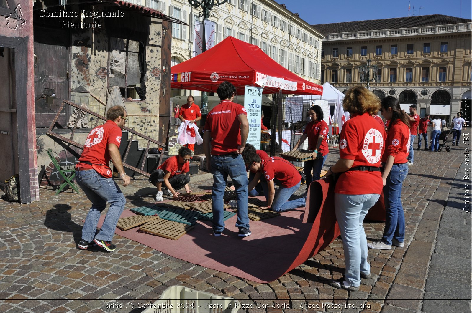 Torino 13 Settembre 2014 - Festa in P.zza San Carlo - Croce Rossa Italiana- Comitato Regionale del Piemonte