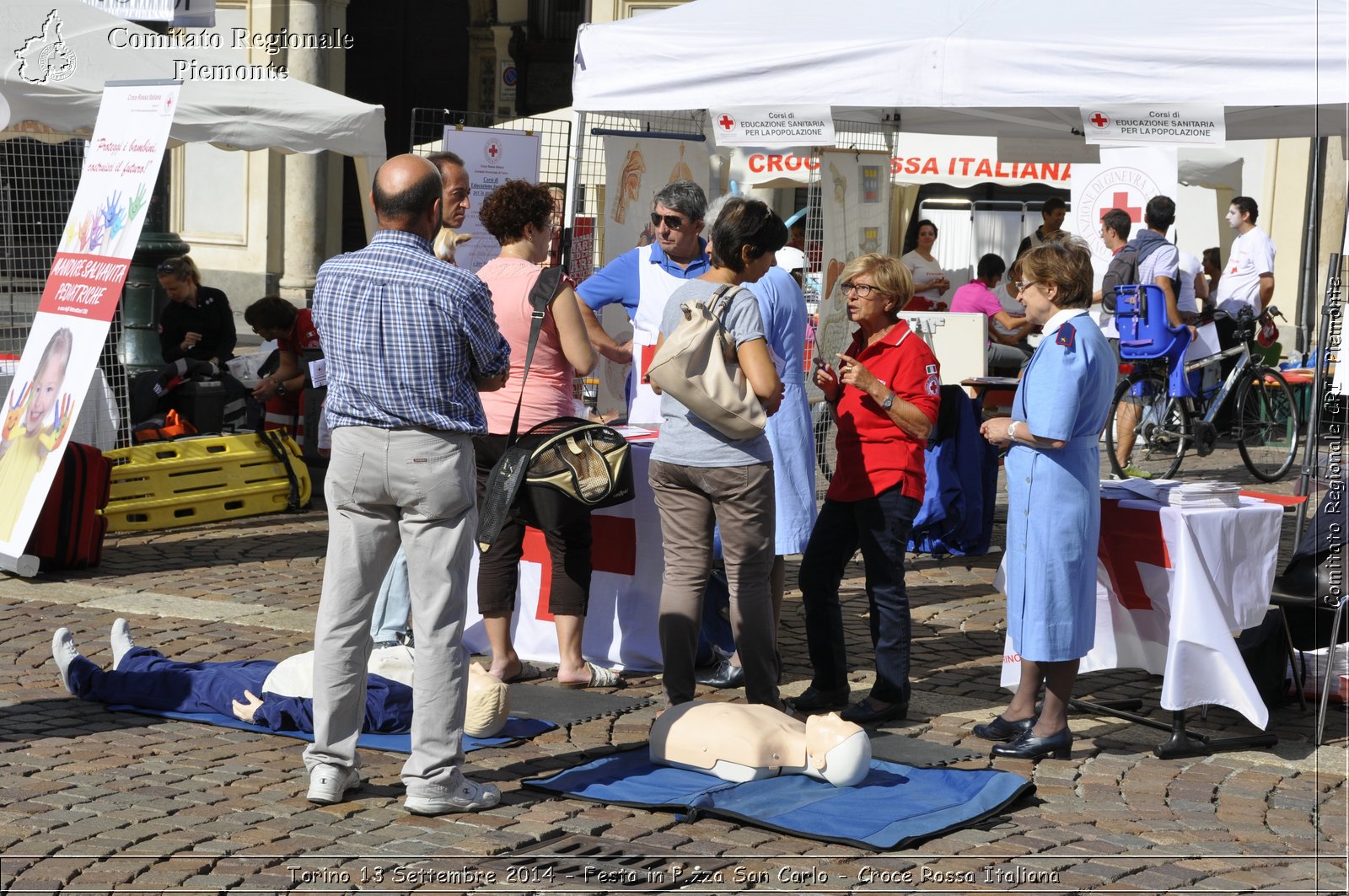 Torino 13 Settembre 2014 - Festa in P.zza San Carlo - Croce Rossa Italiana- Comitato Regionale del Piemonte