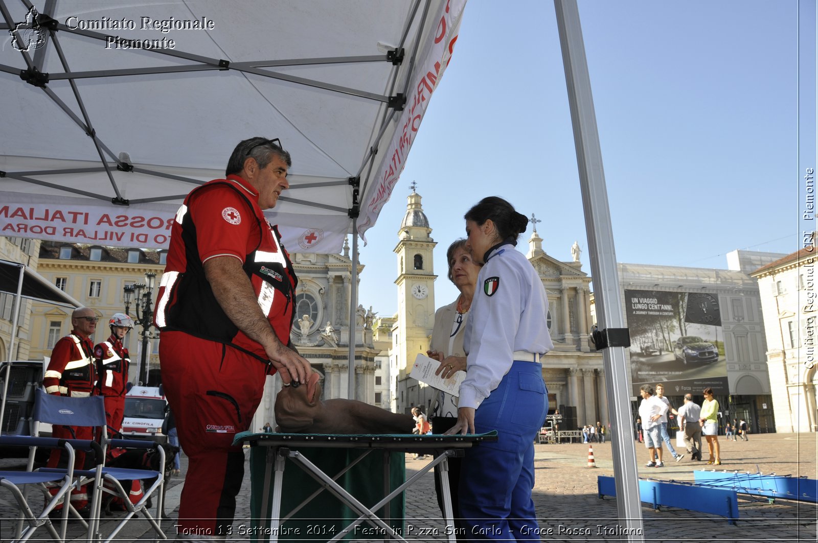 Torino 13 Settembre 2014 - Festa in P.zza San Carlo - Croce Rossa Italiana- Comitato Regionale del Piemonte