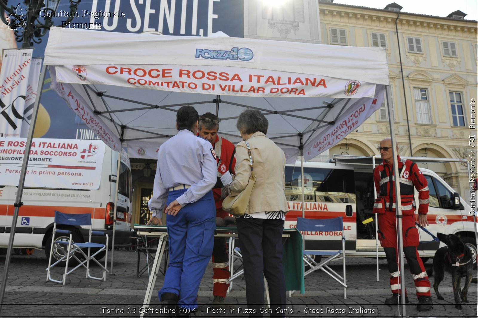 Torino 13 Settembre 2014 - Festa in P.zza San Carlo - Croce Rossa Italiana- Comitato Regionale del Piemonte