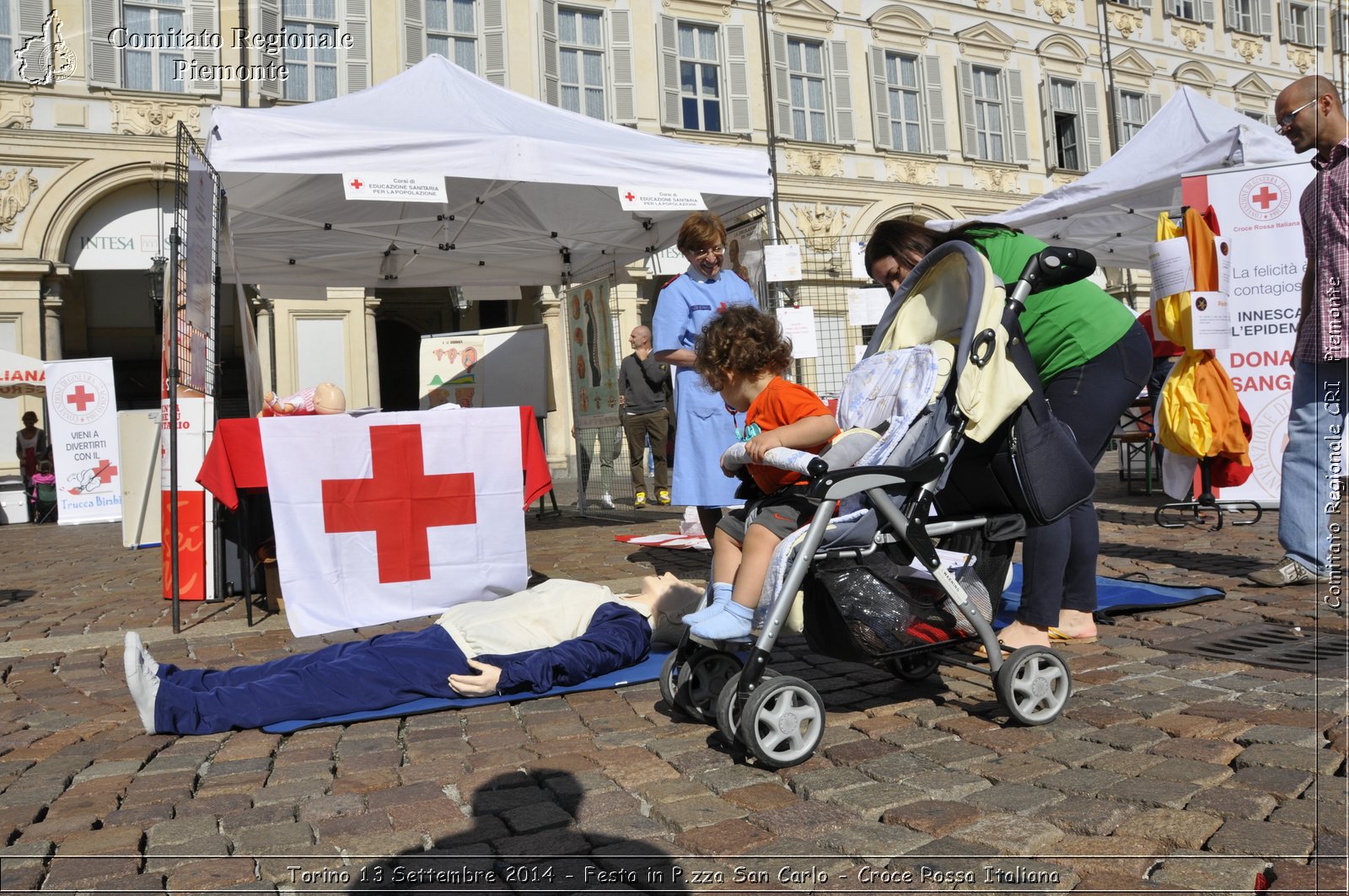 Torino 13 Settembre 2014 - Festa in P.zza San Carlo - Croce Rossa Italiana- Comitato Regionale del Piemonte