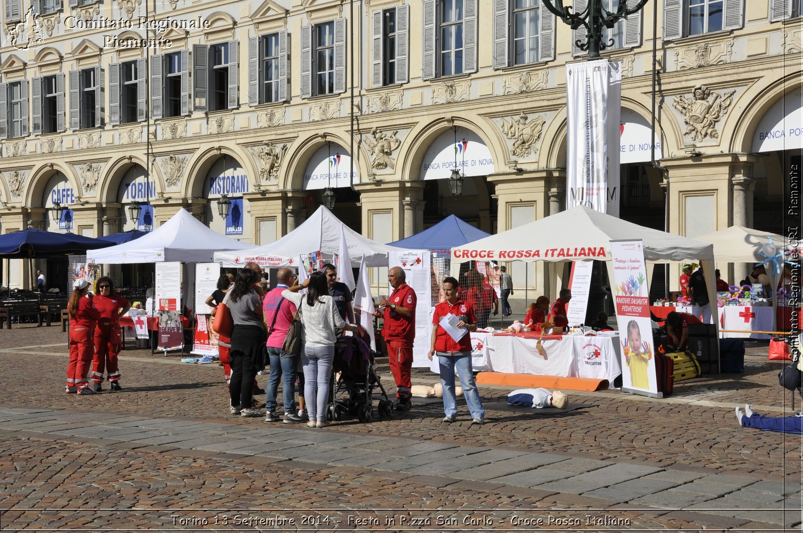 Torino 13 Settembre 2014 - Festa in P.zza San Carlo - Croce Rossa Italiana- Comitato Regionale del Piemonte