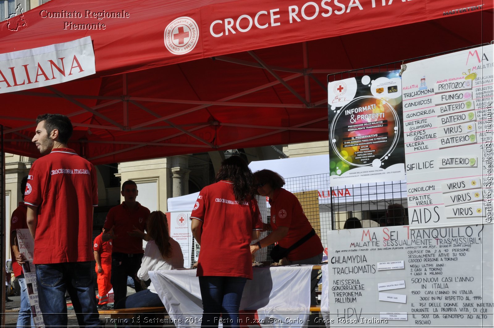 Torino 13 Settembre 2014 - Festa in P.zza San Carlo - Croce Rossa Italiana- Comitato Regionale del Piemonte