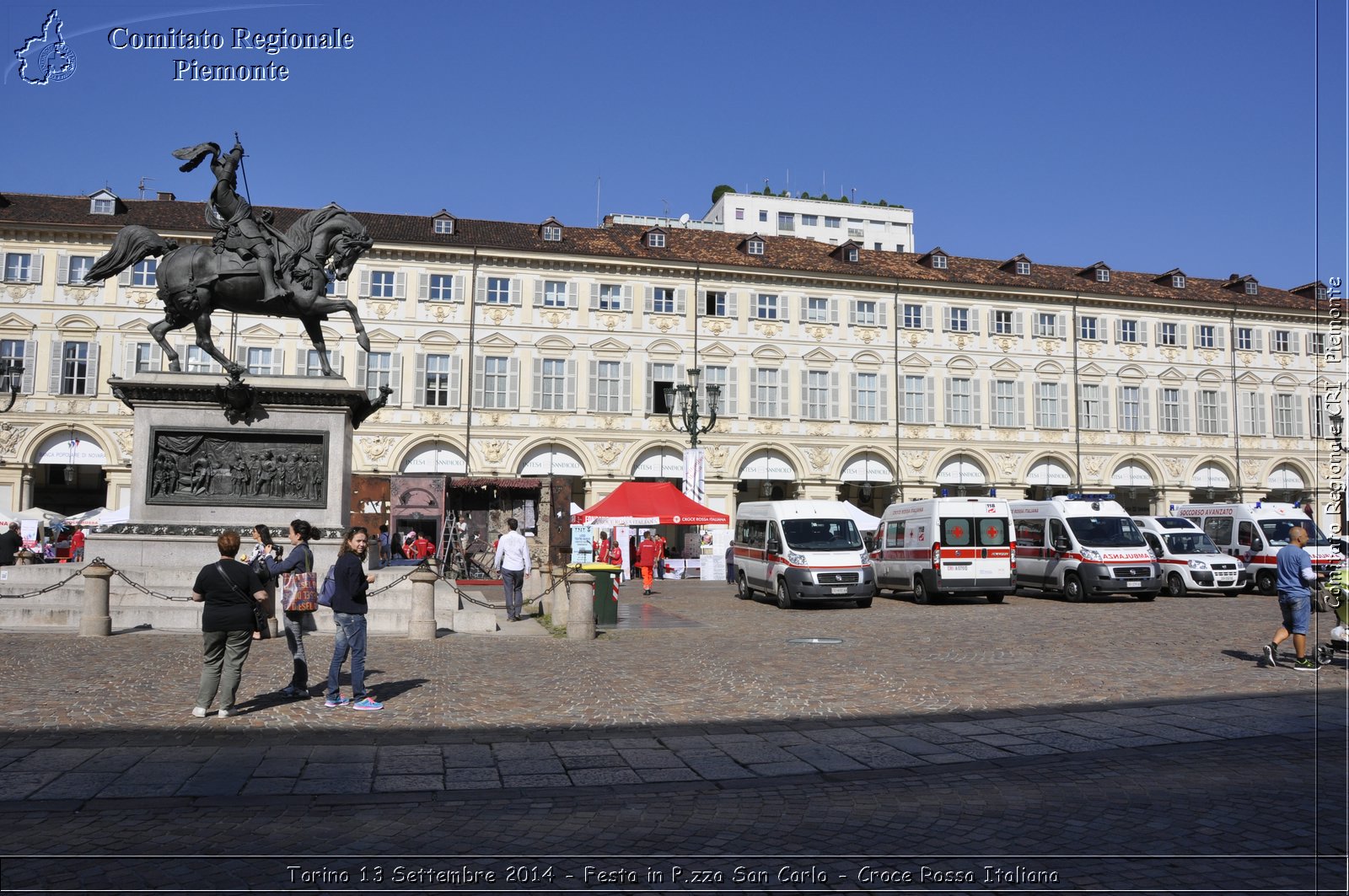 Torino 13 Settembre 2014 - Festa in P.zza San Carlo - Croce Rossa Italiana- Comitato Regionale del Piemonte