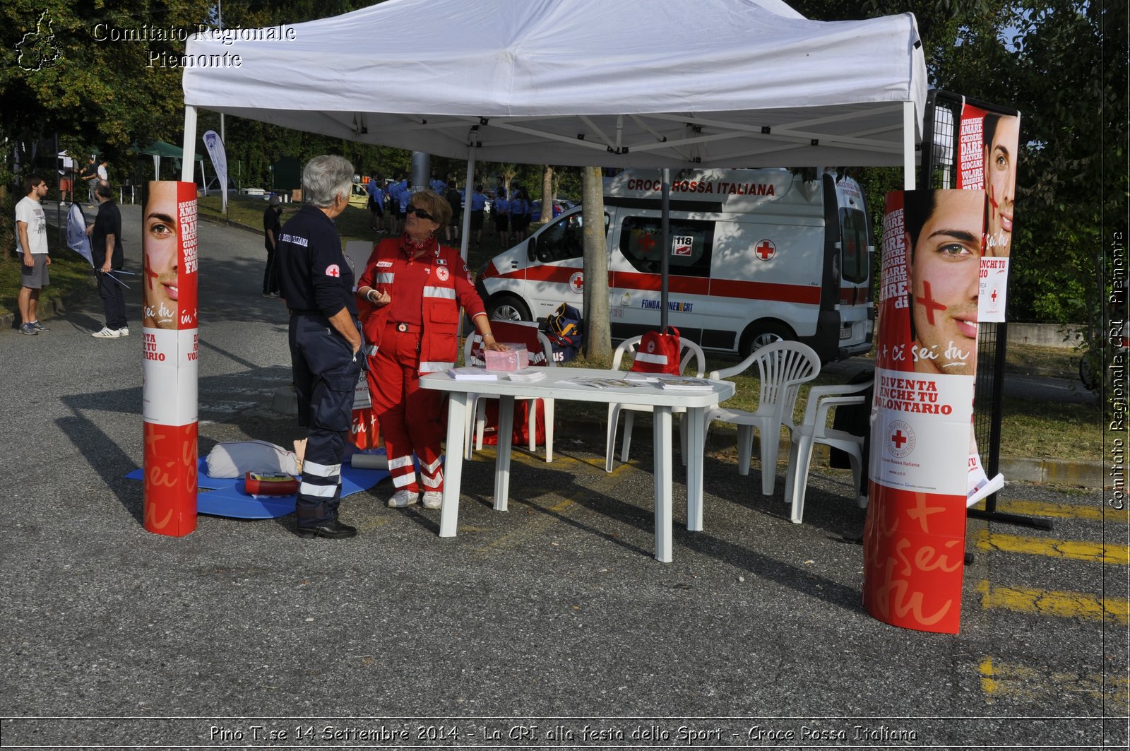 Pino T.se 14 Settembre 2014 - La CRI alla festa dello Sport - Croce Rossa Italiana- Comitato Regionale del Piemonte