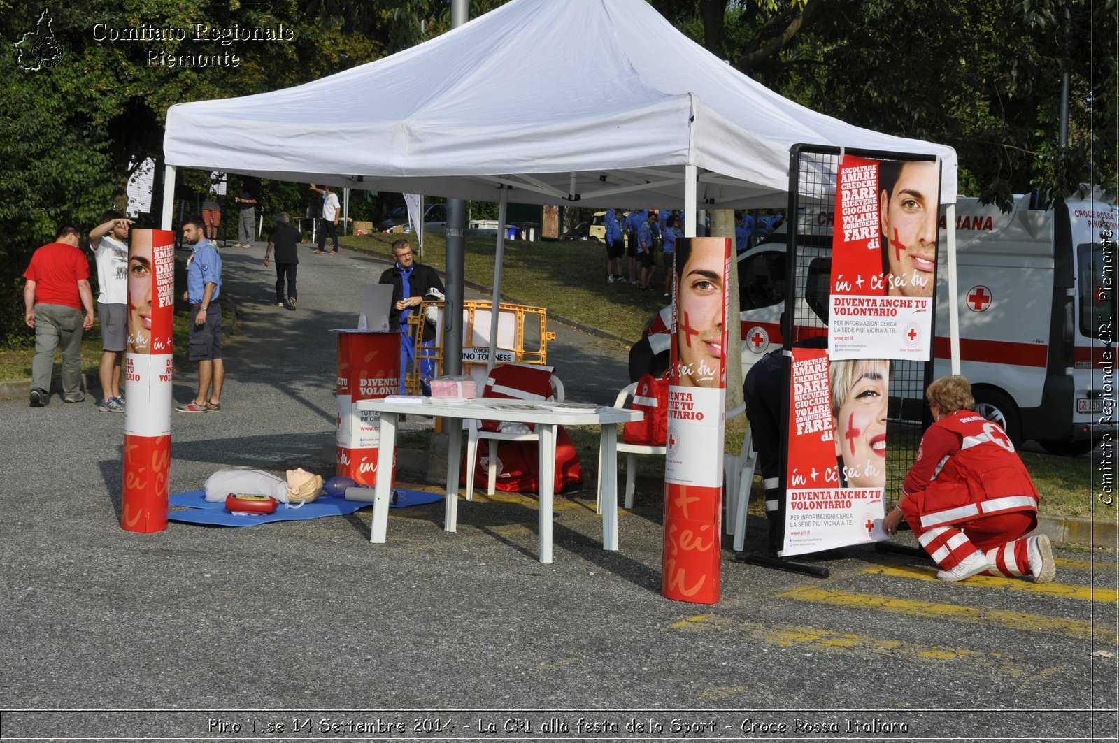 Pino T.se 14 Settembre 2014 - La CRI alla festa dello Sport - Croce Rossa Italiana- Comitato Regionale del Piemonte