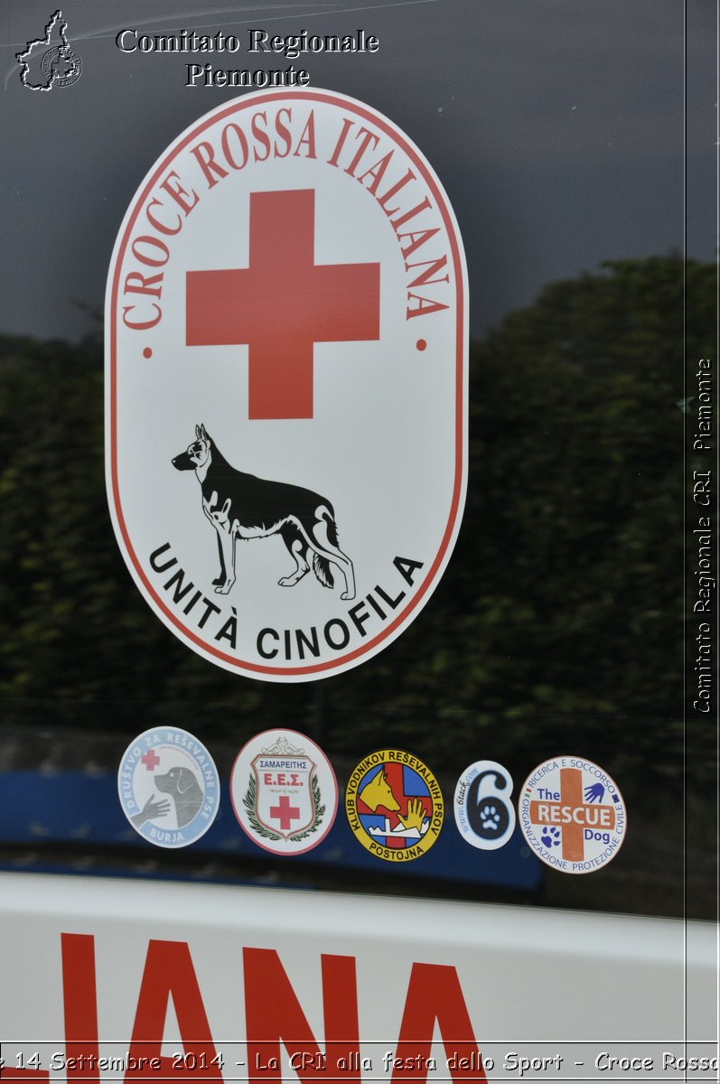 Pino T.se 14 Settembre 2014 - La CRI alla festa dello Sport - Croce Rossa Italiana- Comitato Regionale del Piemonte